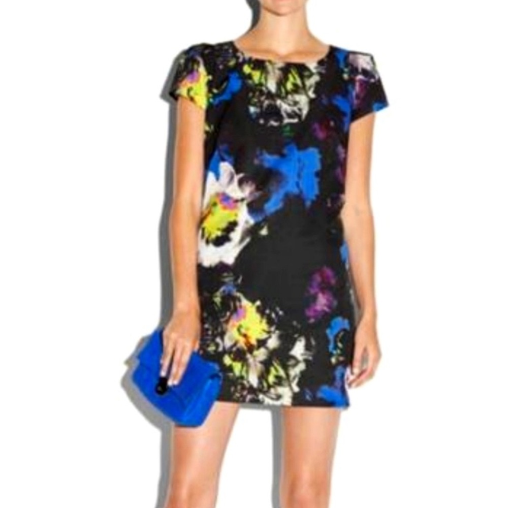 Milly Chloe Neon Abstract Dress
